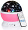 SUNNEST Baby Night Light Projector with Remote, 360° Rotation Star Projector - 8 Color Changing Night Light for Kids - Pink