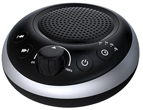 Macchina del suono Macchina per il rumore bianco forte Macchina per il rumore marrone non-stop 30 suoni lenitivi per bambini adulti Macchina per il sonno a rumore rosa 36 livelli Vol Auto-Off Timer