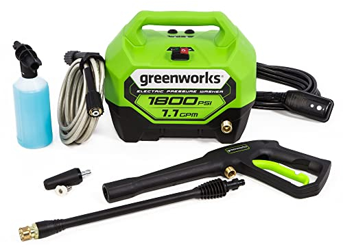 Greenworks 1800 PSI (1.1 GPM) Electric Pressure Washer PWMA Certified