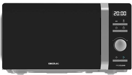 Cecotec Forni a Microonde Combinati con Grill Proclean 5010 Inverter. 19L Capacità - Scongela, Riscalda e Cucina 700W, 5 Livelli di Potenza, Display LED, Piatto Girevole da 245mm, Timer, 8 Modalità