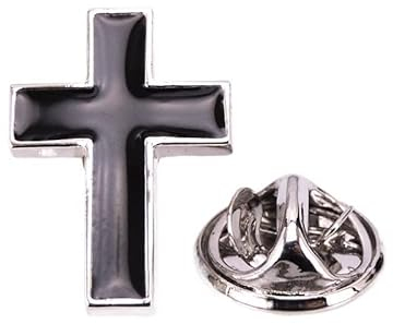 EIFINE Schwarzes Kreuz Brosche Männer Anzug Brosche Revers Abzeichen Pin Männer Hochzeit Hemd Revers Schmuck Pin