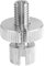 X AUTOHAUX 1 Pcs M8 Frein Embrayage Câble Ligne Régulateur Vis Argenté