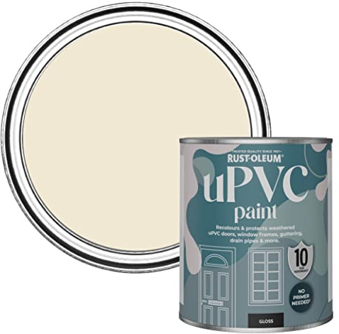 Rust-Oleum Beige uPVC Door and Window Paint In Gloss Finish - Quarry Lime 750ml
