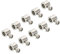 PATIKIL Morsetto per Cavo 9x8mm Filo Metallico Corda Morsetti 10 pz Acciaio Cavi Morsetti 5mm Doppio BuchiCorda Raccordi Morsetti con M4*0.7 Viti per Cavo