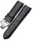 EZZON Uhrenarmband aus echtem Leder, 22 mm, 23 mm, 24 mm, für Tissot T035, 617, 627, 439, Braun / Schwarz, 23 mm, Achat
