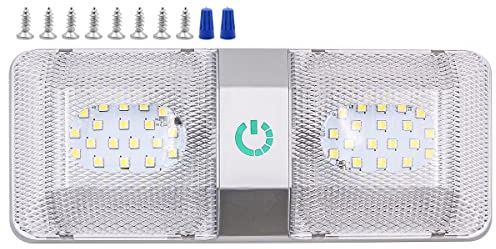 NUZAMAS 12V 6000-6500K 48LED RV LED Markise Veranda Leselicht Panel Wasserdicht Wohnmobil Wohnwagen Innenwandleuchten Lichtleiste RV Van Camper