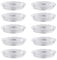 Ferleiss Lot de 10 soucoupes transparentes de 30 cm pour pots de fleurs d'intérieur et d'extérieur