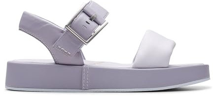 Clarks Women's Alda Strap Sandal, Lilac Combi, 41.5 EU