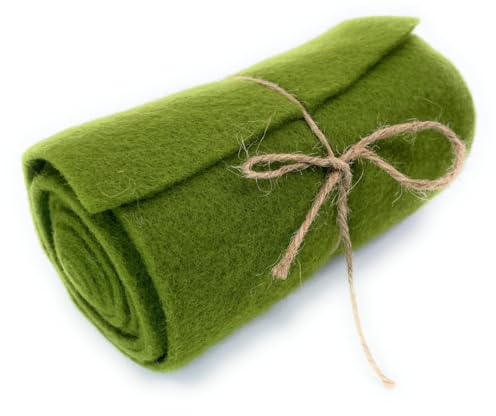 Marzoon 15 x 200 cm Moos Grün Filzband – Dekoband Filz für Basteln, Nähen & Tischdeko – Deko-Momente & Bastelspaß – vielseitig einsetzbar