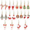 10 Paar Weihnachten Christmas earrings, Tropfen Ohrringe Baumeln Ohrringe Set für Fraue