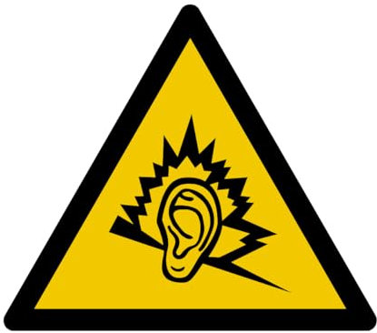 W159 - Gefahr Geräuschpegel - Warnschild - Maße wählbar - Norm ISO 7010