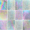 PALJOLLY 12 Blatt schillernde, klare Buntglasscheibe, verschiedene Texturen, 10,2 x 15,2 cm, transparentes Kathedralen-Mosaikglas zum Basteln, Buntglaszubehör für Kunstglasprojekte und Mosaikarbeiten