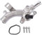 Bisenya Flangia del refrigerante con sensore tubo dell'acqua alluminio compatibile con Adam Corsa E D Astra J Meriva B 25192985 1338022