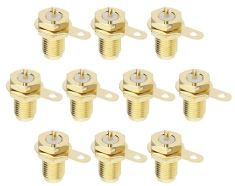 eMagTech 10 Stück SMA-Buchse SMA-Einbaustecker SMA-Buchse Steckverbinder-Adapter SMA-Koaxial-Installationsstecker Weiblich Antennenadapter