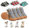 Sezlinver Puppy Hundestiefel & Pfote Beschützer, 4PCS Hundeschuhe für kleine Hunde im Sommer Hot Pavement, Winter Snow Day, Wandern, Indoor Hardfloors mit Anti-Rutsch-Sohle