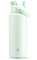 POWCAN 40 oz Insulated Water Bottle with 2-in-1 Straw and Spout Lid, Keep Cold 24H, Leak-Proof, BPA-Free, Double Wall Stainless Steel Water Bottle for Sports, Gym, Travel, and School (Mint)