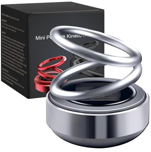 2025 New Portable Kinetic Molecular Heater, Tragbare Knetische Molekularheizung, Solare Automatischer Lufterfrischer Diffusor, Dynamische Molekulare Heizung für Auto, Haus (Grau)