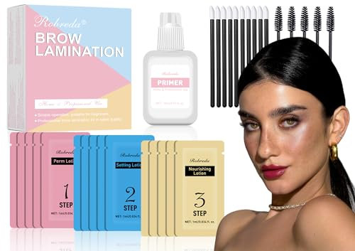 Augenbrauen Lifting Set, 2025 Neu Brow Lifting Set, Brow Lamination kit für langanhaltende Form, Hält bei einmaliger Anwendung 6–8 Wochen der brow lift, Optimal für Salon,Heimgebrauch und Anfänge.