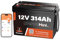 12V 314Ah LiFePO4 Lithium Batterie mit Bluetooth, 100A BMS, 15000 Zyklen, Low Temperature Schutz, 4019 Wh Lithium Autobatterie, Perfekte für Wohnmobil, Wohnwagen, Boot, Deep Cycle Batterie