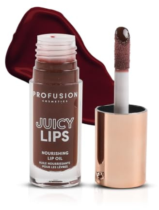 Profusion Cosmetics Juicy Lip Tint - Hydrating Glossy Finish | Lightweight, Non-Sticky Formula with Vitamin E and Jojoba Oil, High-Shine, Plump-Looking Lips, Cruelty-Free, Black Cherry