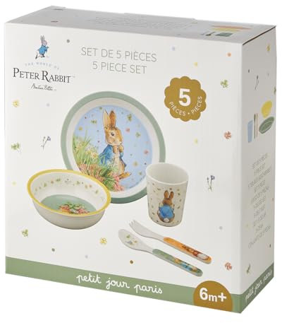 Caja de regalo para niños de 5 piezas Peter Rabbit
