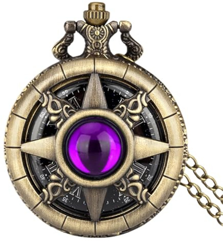 Gemstone Horology - Crystal Chronometer, Ornate Fob Device, Elegant Scale Display | Artisan Quartz Wristless Accessory, Manual Power Elegant Holiday Souvenir, Collector Premium Heir Loom Display Case