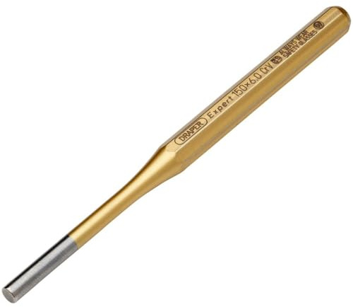 Draper 51702 Expert Octagonal Parallel Pin Punch, 6mm x 150mm, Blue