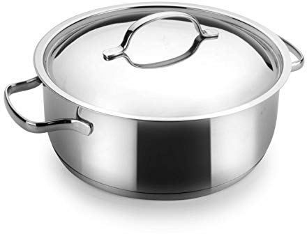 LACOR - 32628 - Tartera con Tapa Basic 28 cm INOX