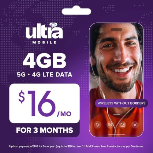 Ultra Mobile SIM Starter Kit funktioniert auf entsperrt GSM Telefone einschließlich iPhone und Android