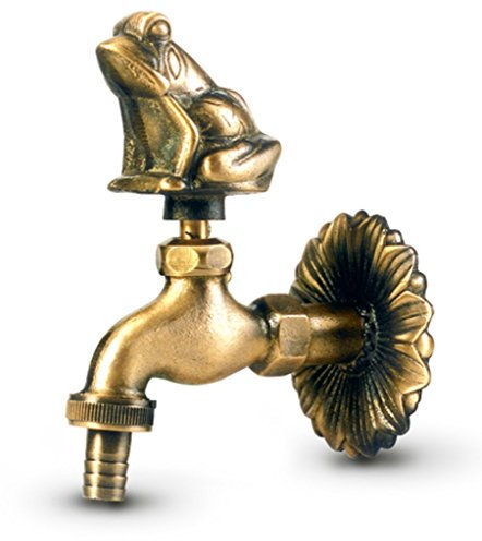 Anzapack 851904H Robinet de jardin en forme de Grenouille en laiton