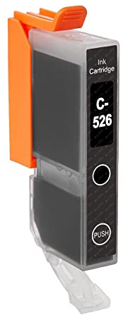 Go Inks C-526Bk Compatible Black Ink Cartridge to repalce Canon CLI-526Bk for use with Canon PIXMA Printers (Pack of 1)