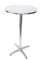 Mendler Alu-Stehtisch + Bistrotisch, höhenverstellbar 70/110cm, Ø=60cm - klappbar