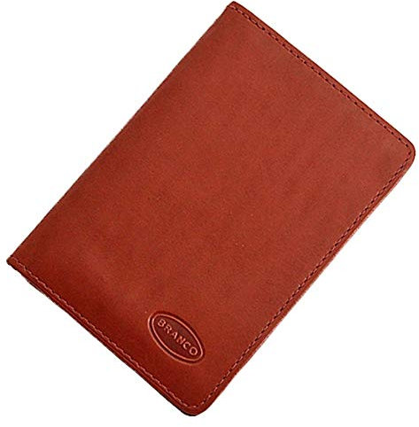 GoBago Ausweisetui Leder Ausweismappe Auto Ausweishülle Kreditkartenetui (Braun)