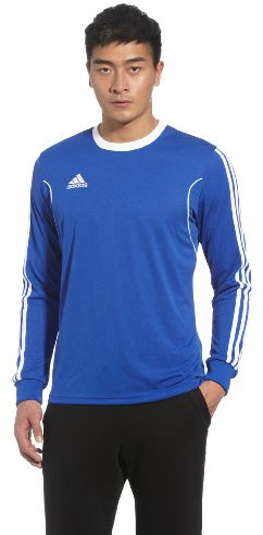 adidas Men's Squadra13 Long Sleeve Jersey - Cobalt Blue/White, Large