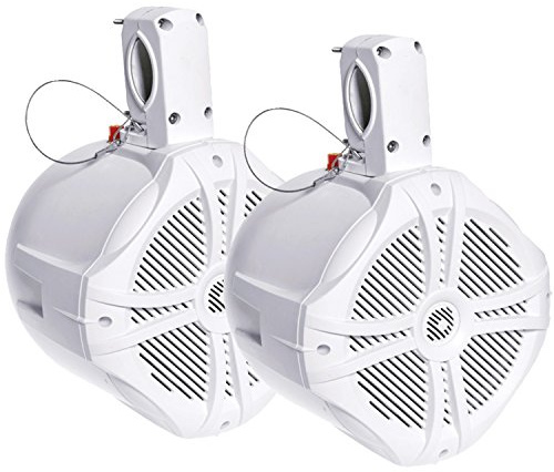 Power Acoustik Marine Wake Tower Lot de 2 haut-parleurs Blanc 16,5 cm
