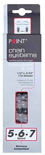 Point Fahrradkette 1/2 x 3/32 SL260 Fahrrad Kette 5-6-7 G - 01130102