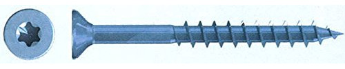 Spanplattenschrauben Reisser Q200 Vi-Port Torx 6,0 x 120 Teilgewinde Senkkopf blau verzinkt TX 30 VE 100 Stück