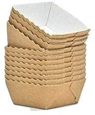 100 Bakery Direct Square Mini LOAF Card Disposable Baking Moulds/Cases *FREEPOST*
