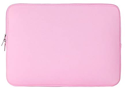 RAINYEAR 15.6 Inch Laptop Sleeve Protective Case Soft Carrying Zipper Bag Cover Compatible with 15.6 Notebook Computer Ultrabook Chromebook(Pink)