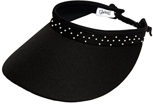 Glove It Black Bling Coil Visor, Visiera Donna, Taglia Unica