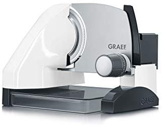 GRAEF. Allesschneider S50001 inkl. Aufbewahrungsbox & MiniSlice-Aufsatz, weiß