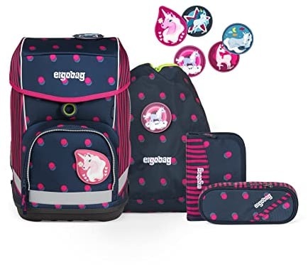 ergobag cubo Set ergonomischer Schulrucksack, Set 5-teilig