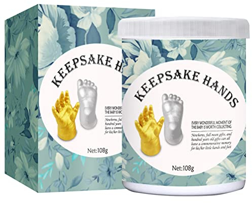 Dan&Dre Handabdruck Set,3D Hand-Fußabdruck-Form-Hand-Casting-Kit DIY Gips-Statue-Modellierungs-Kit Paare Erwachsener Kind Dreidimensionales Handmodell