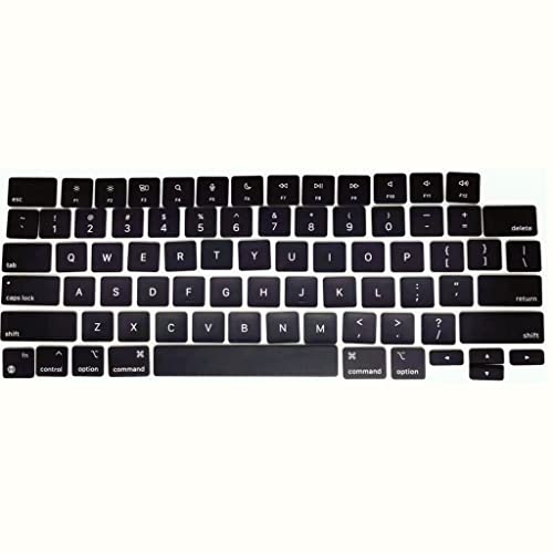 Ersatz-US-Tastatur-Tastenkappen, kompatibel mit MacBook Pro M1 Pro Max Retina 14 Zoll Modell A2442 MKGR3 MKGT3 EMC 3650, 16 Zoll Modell A2485 MK1E3 MK1H3 EMC 3 651 2 021 Jahr