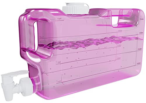 Dispensador de agua para refrigerador de 1.1 galones con grifo, espiga y tapa de rosca de 58 mm, plástico sin BPA, a prueba de fugas, mini dispensador de bebidas para fiestas