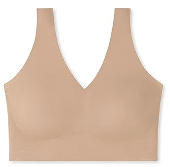 Schiesser Damen nahtloses Bustier mit herausnehmbaren Pads - Invisible Soft, Maple_170364, 42