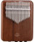 Hluru Kalimba EQ 17 Walnuss m. Pickup & Effekten
