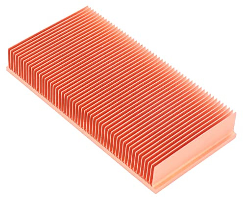 Wlauqueta Skiving Kühlkörper, 100 x 50 x 15 mm, aus reinem Kupfer, für Kühler, VGA, elektronisch, RAM LED