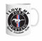 JMS we create smile 1 x I Love My Ford Mustang Mug White Ceramic Mug Novelty Souvenir Coffee Mug Tea Cup Double Side Printed Car Theme Coffee Mug Car Lover Petrol Head Gifts