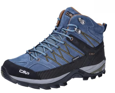 CMP Herren Rigel Mid Trekking Shoes Wp Walking Shoe, Bluestone Rubber, 44 EU